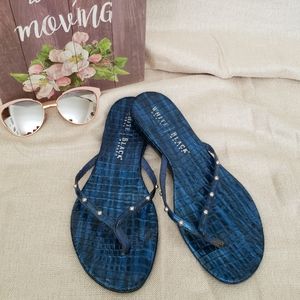 🏷 WHBM Blue Embellished Sandals